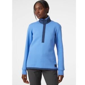 Helly Hansen Women’s Lillo Skagen Blue Snap Quilted Lightweight Pullover Jacket